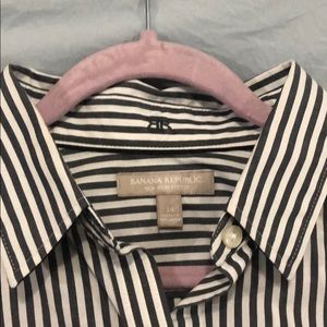 Banana Republic Stripped Button Down